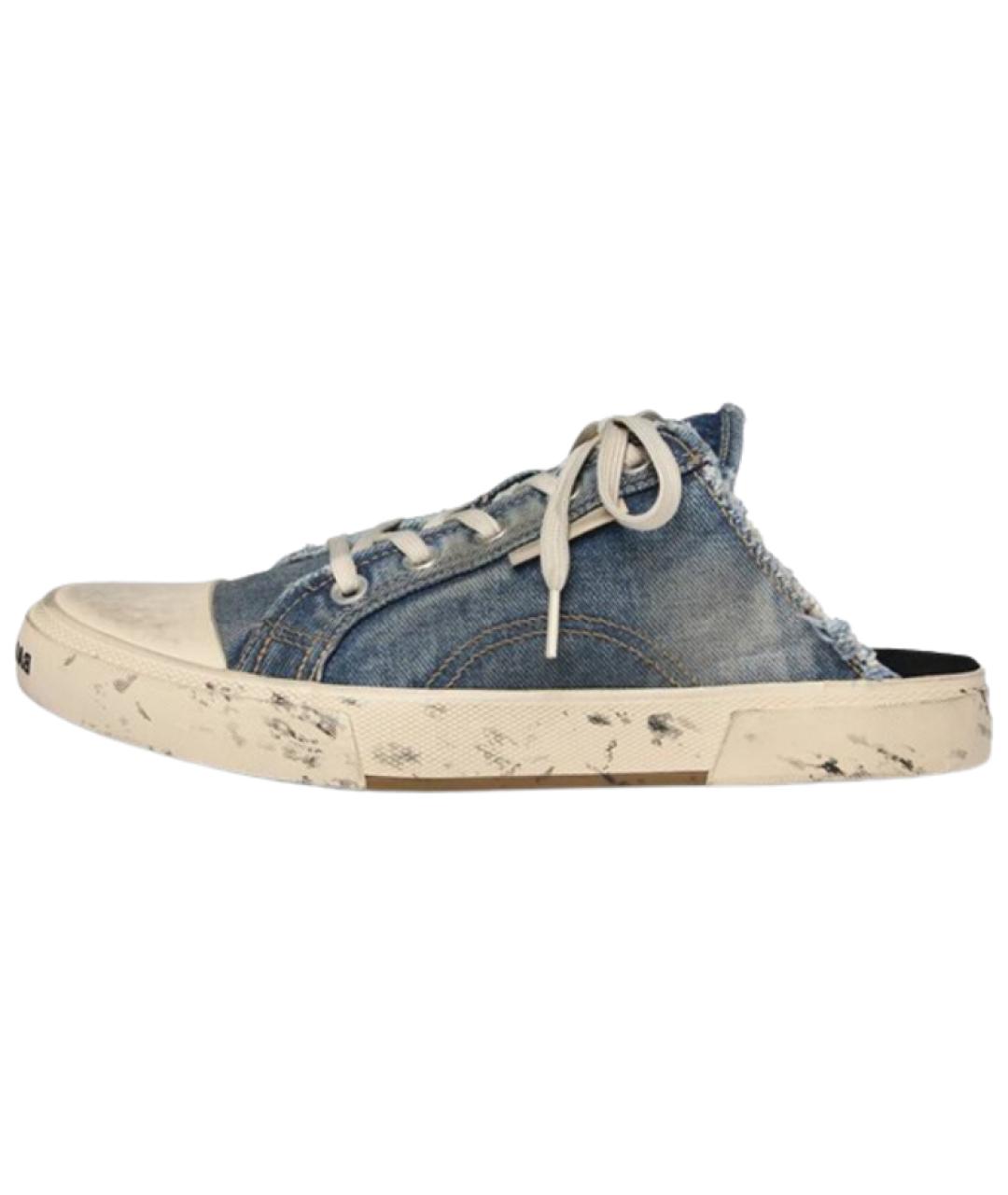 BALENCIAGA Синие мюли, фото 2