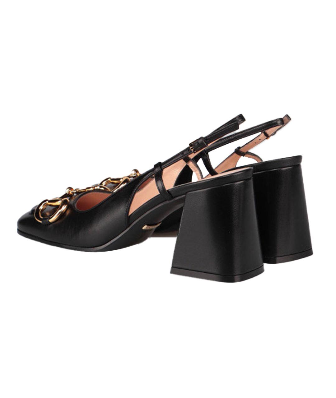 GUCCI Черные туфли из лакированной кожи, фото 4