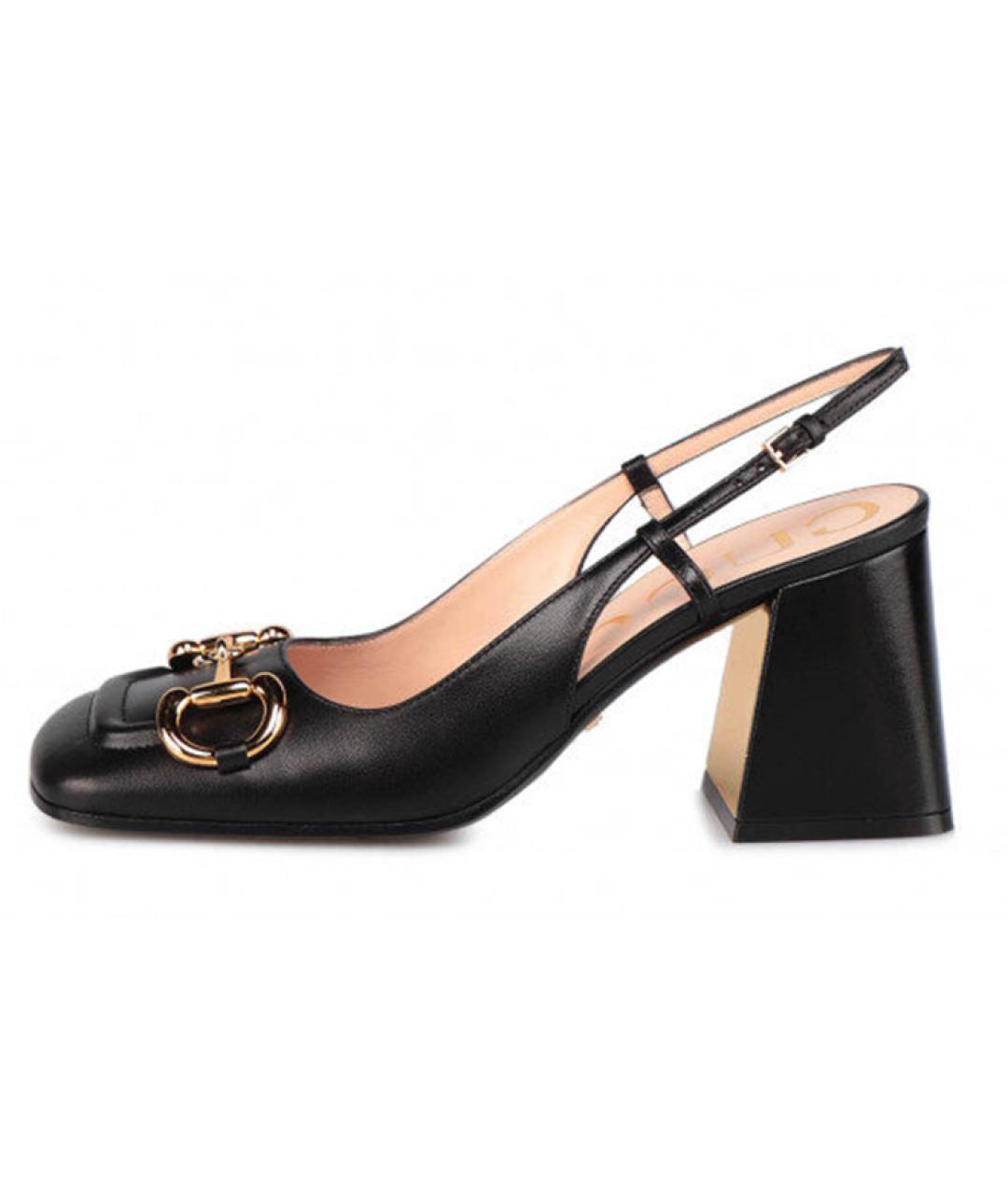 GUCCI Черные туфли из лакированной кожи, фото 2