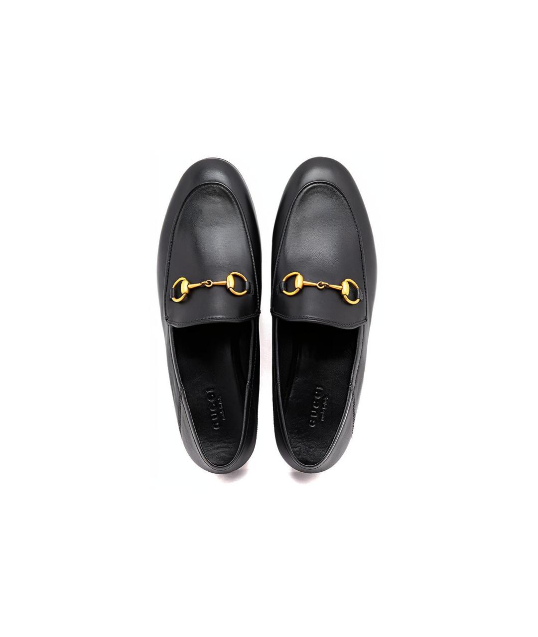 GUCCI Черные кожаные лоферы, фото 4