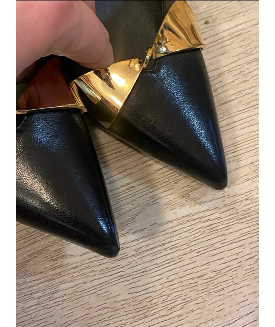 STUART WEITZMAN Черные кожаные туфли, фото 6