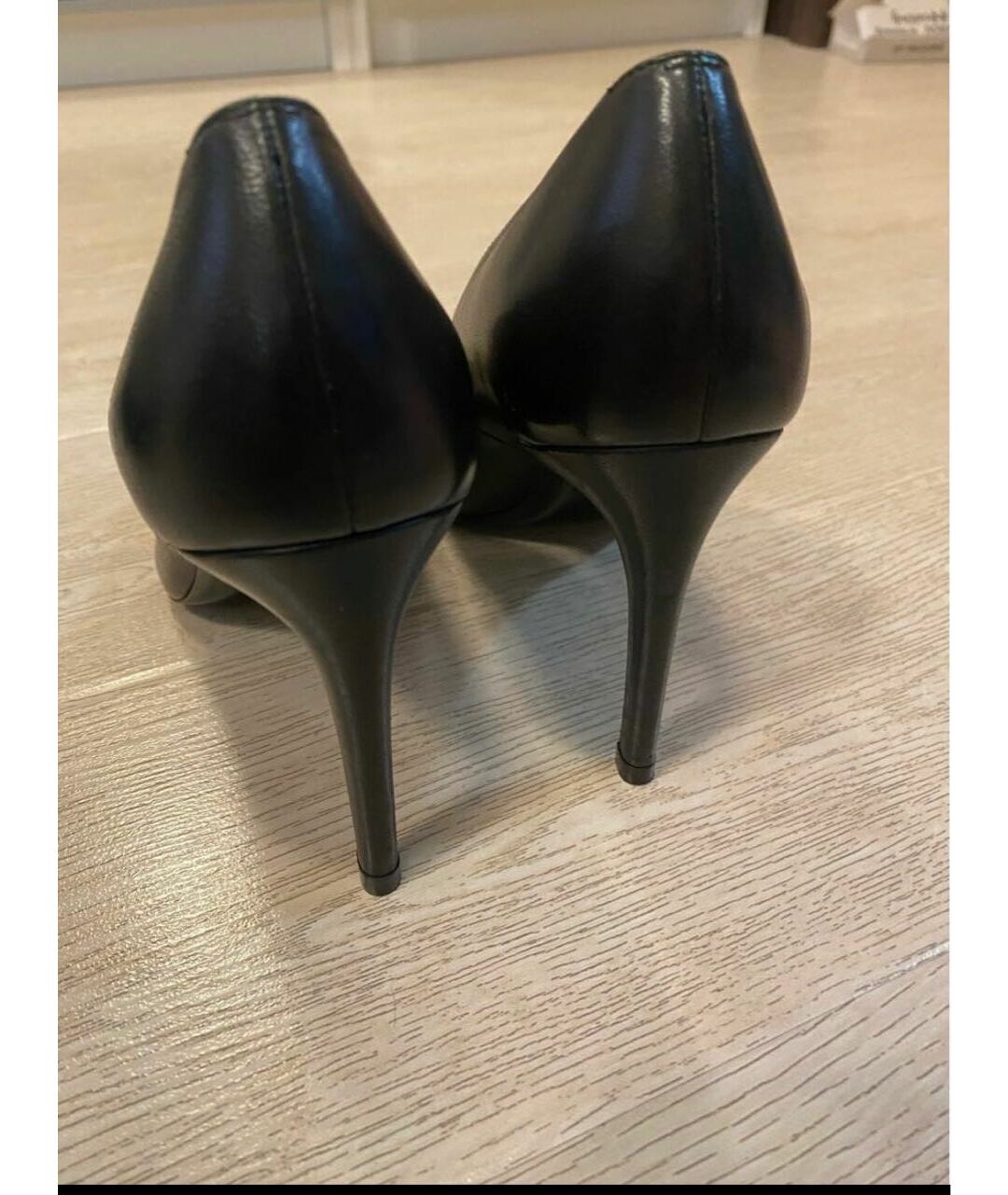 STUART WEITZMAN Черные кожаные туфли, фото 4