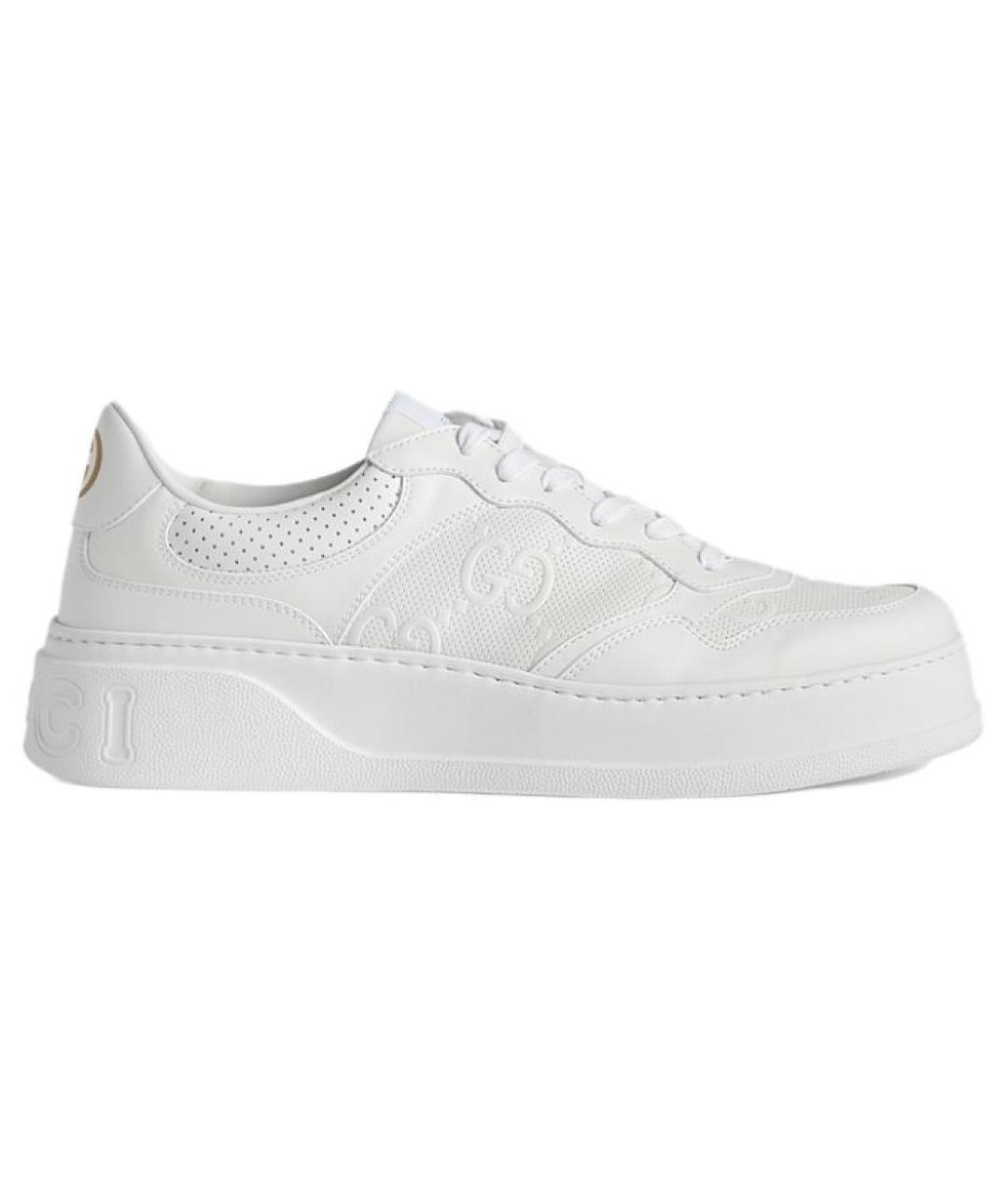 GUCCI Белые низкие кроссовки / кеды, фото 1