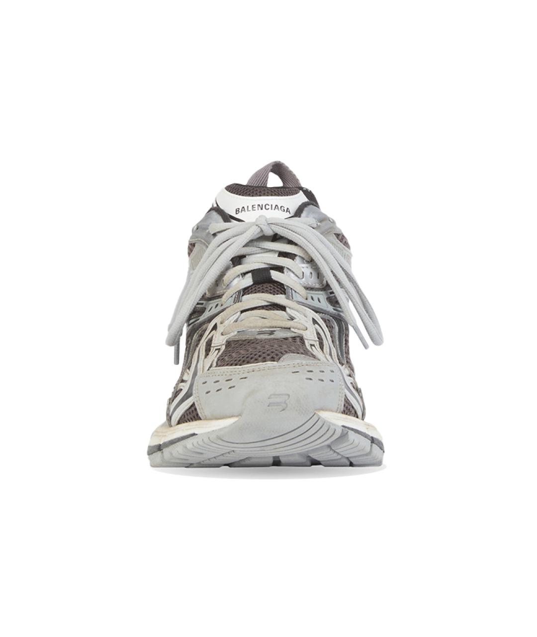 BALENCIAGA Серебряные низкие кроссовки / кеды, фото 3