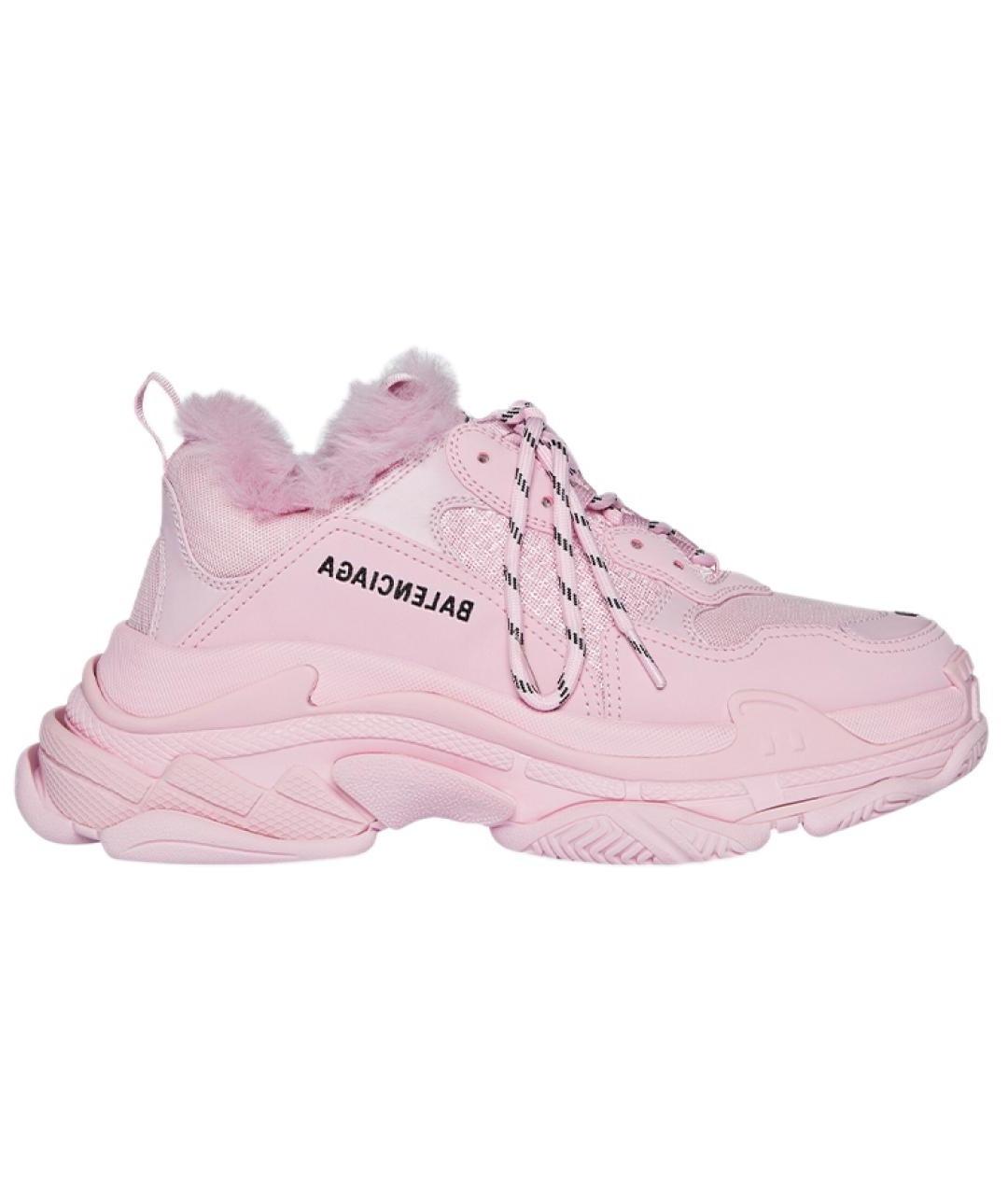 BALENCIAGA Розовые кроссовки, фото 1