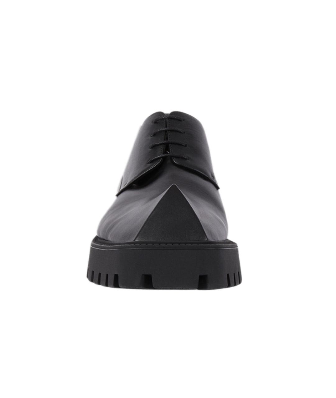 BALENCIAGA Черные кожаные лоферы, фото 3