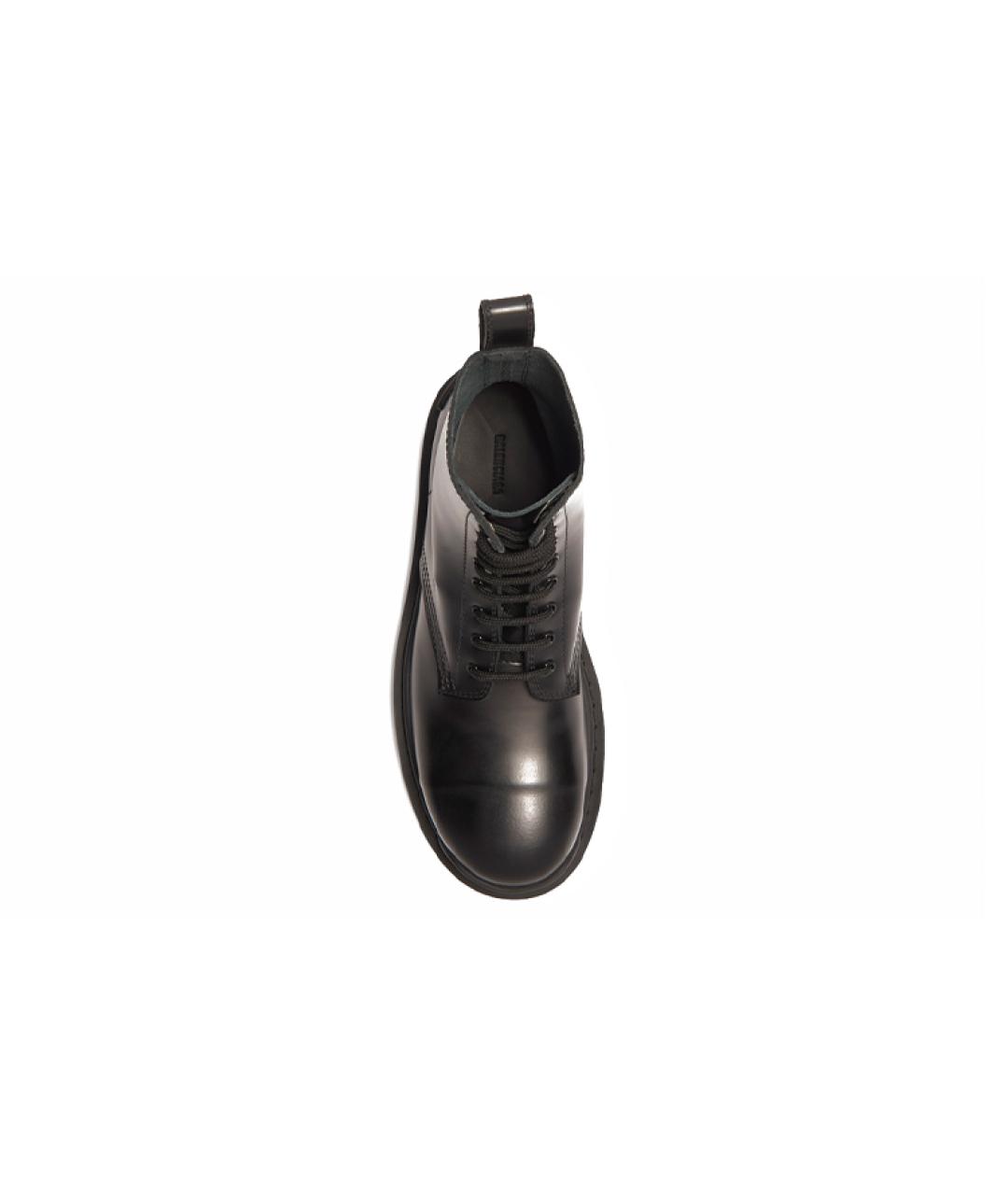 BALENCIAGA Черные кожаные ботинки, фото 5