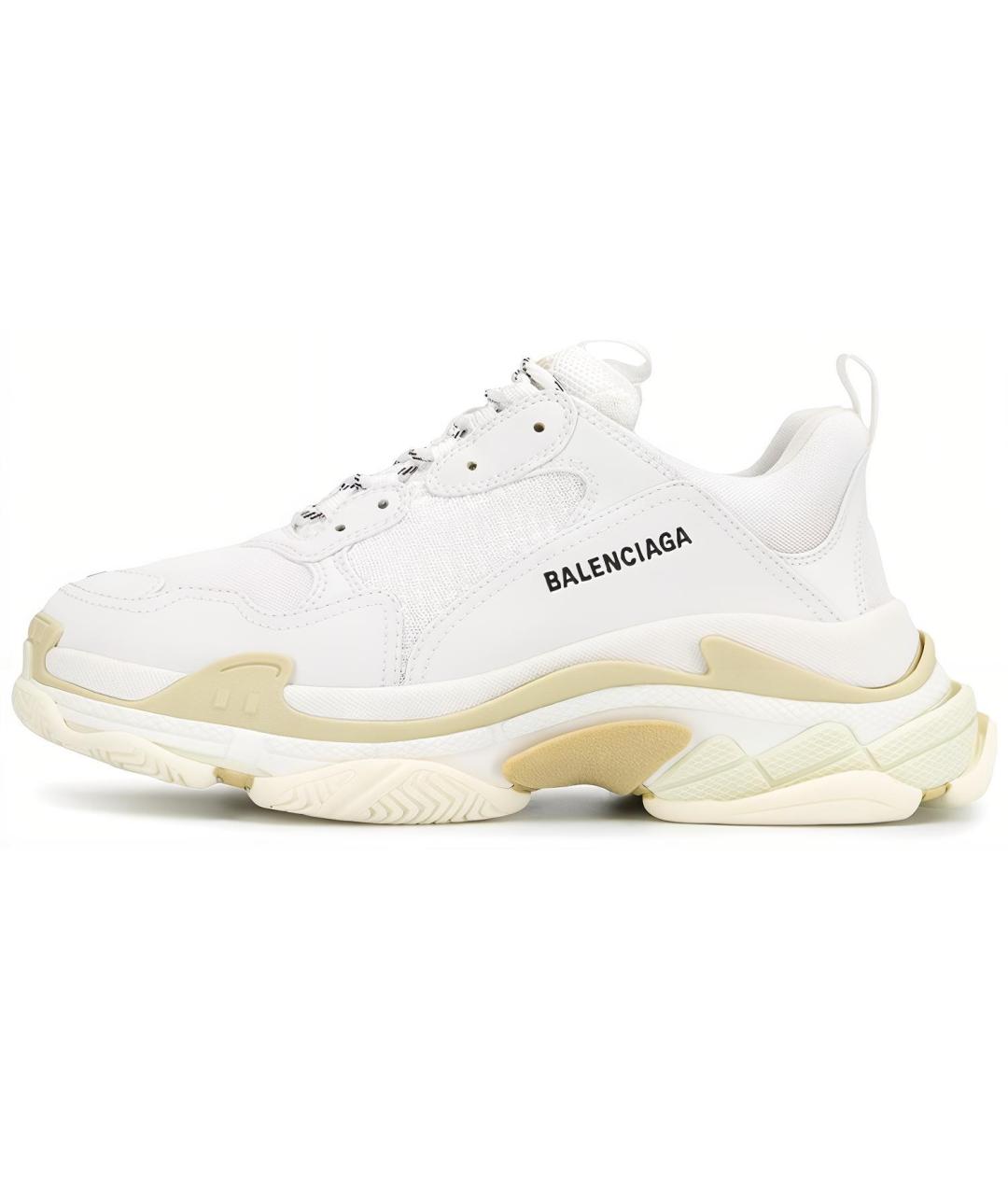 BALENCIAGA Белые низкие кроссовки / кеды, фото 2