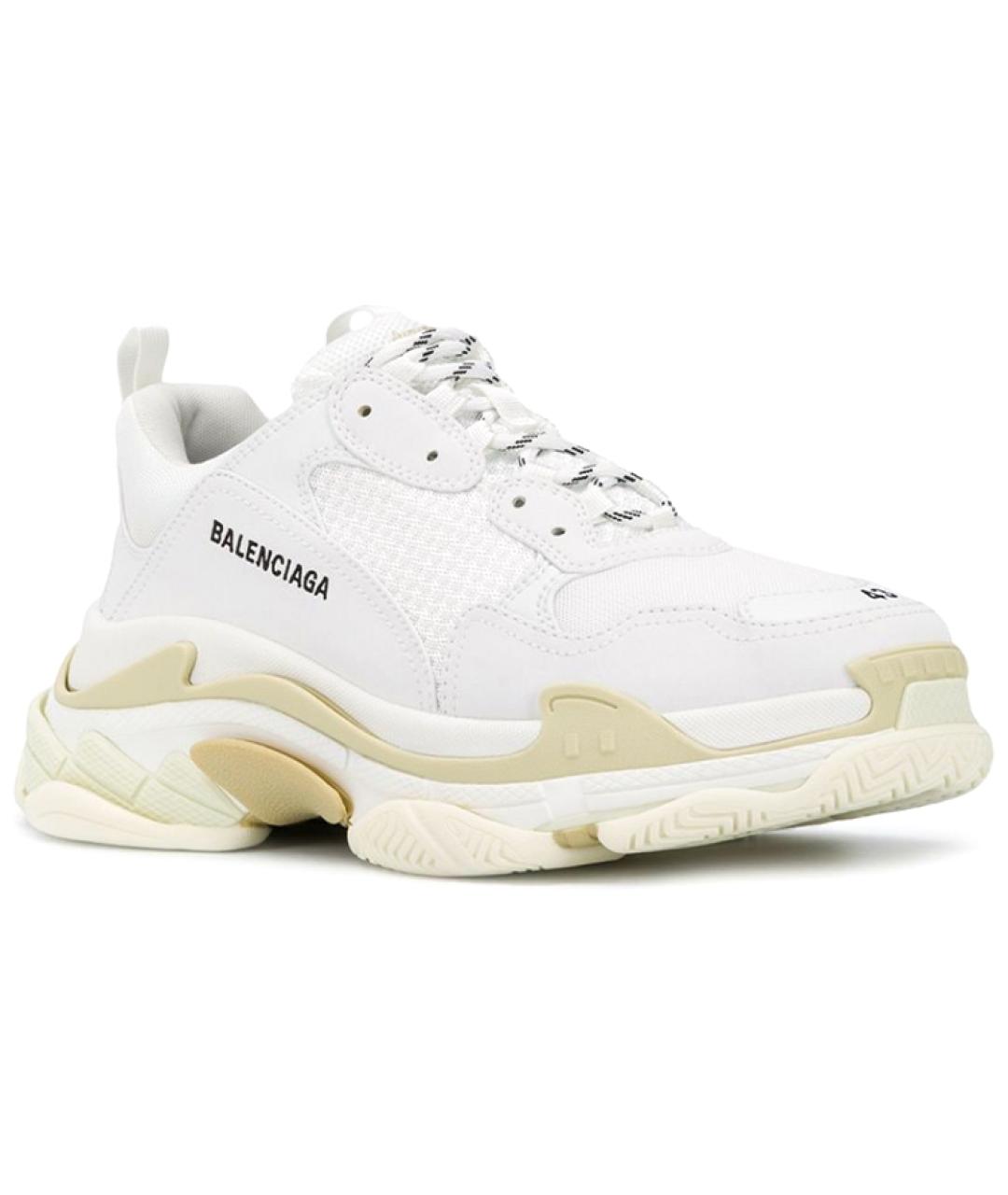BALENCIAGA Белые низкие кроссовки / кеды, фото 3