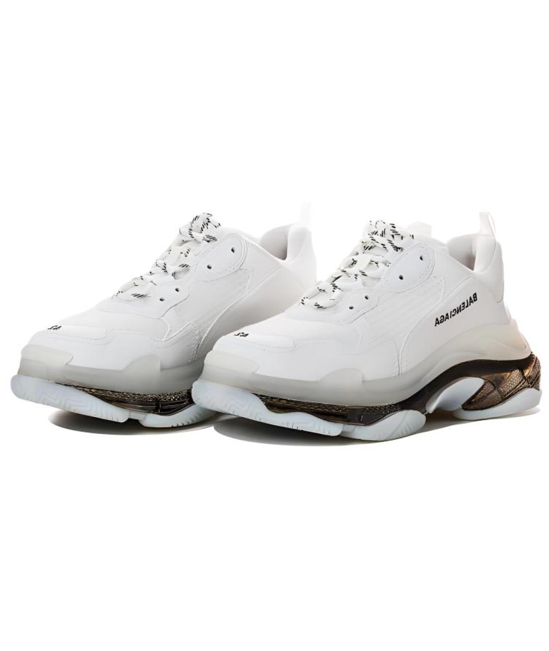 BALENCIAGA Белые низкие кроссовки / кеды, фото 3