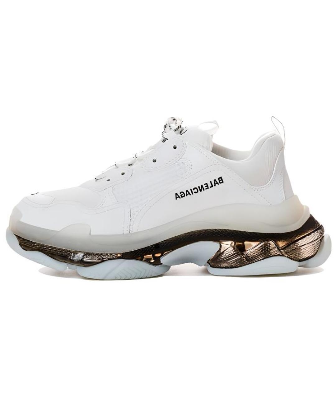 BALENCIAGA Белые низкие кроссовки / кеды, фото 2