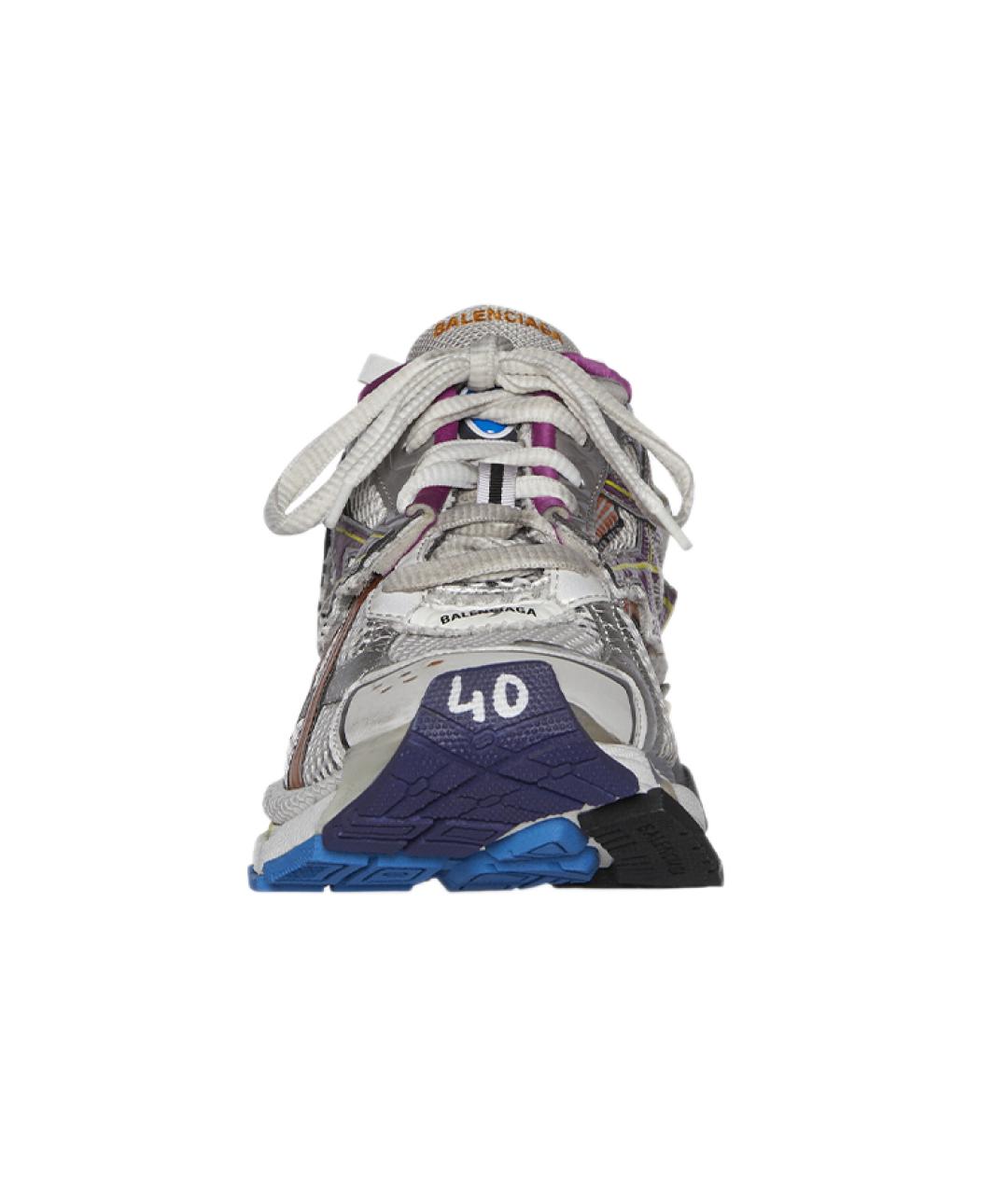 BALENCIAGA Серебряные низкие кроссовки / кеды, фото 3
