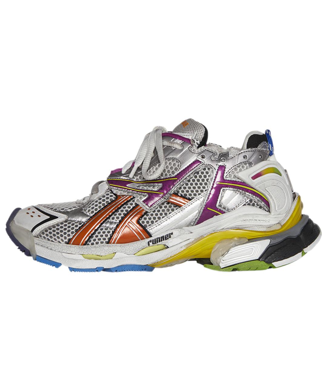 BALENCIAGA Серебряные низкие кроссовки / кеды, фото 2