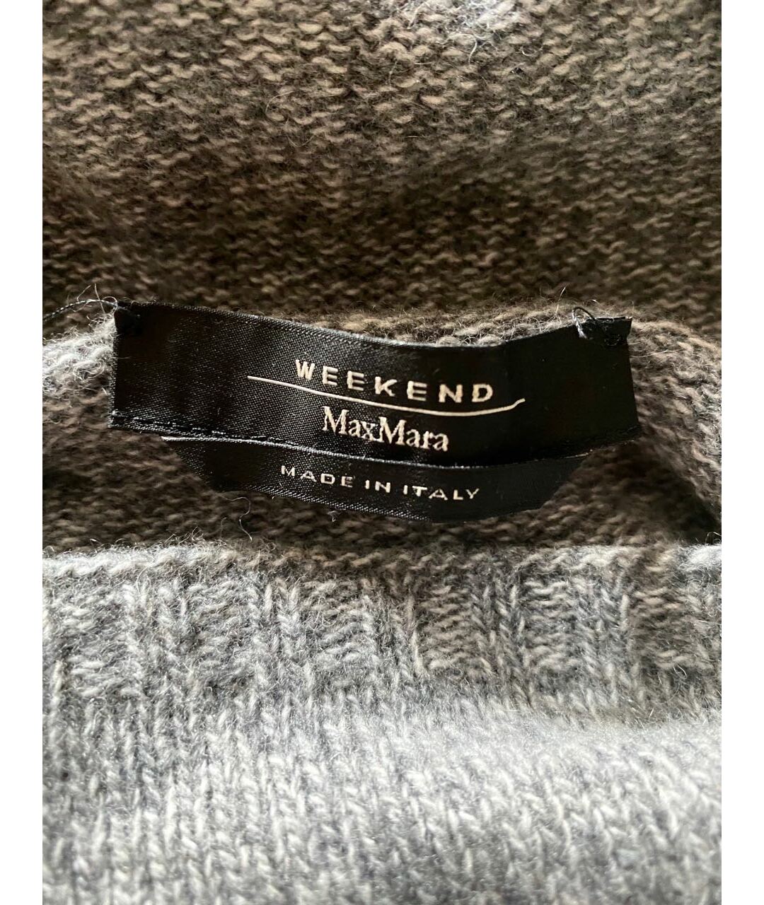 WEEKEND MAX MARA Серое шерстяное платье, фото 3