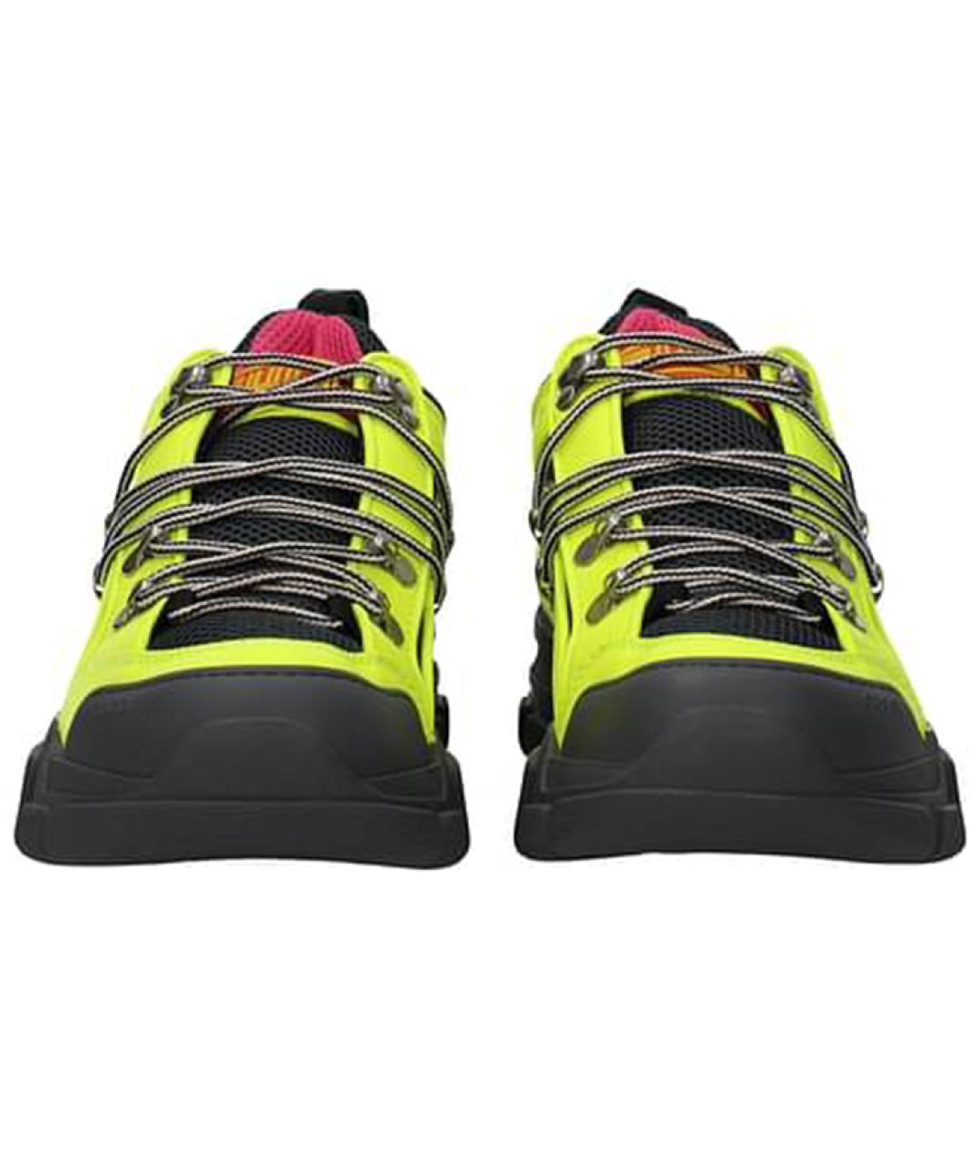 GUCCI Черные низкие кроссовки / кеды, фото 4