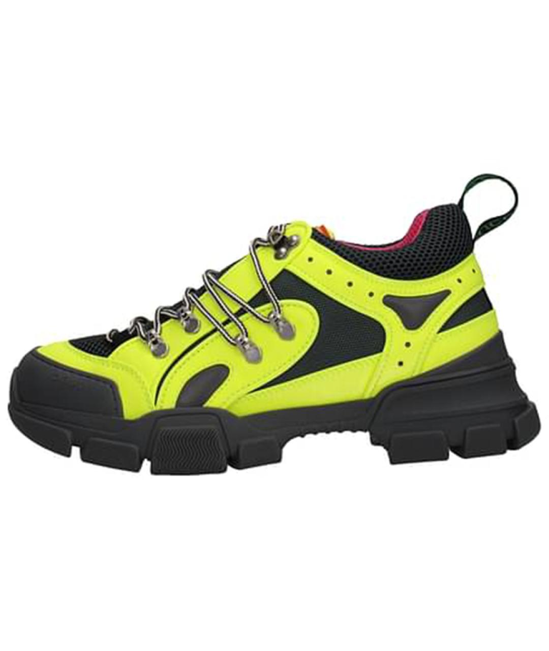 GUCCI Черные низкие кроссовки / кеды, фото 6