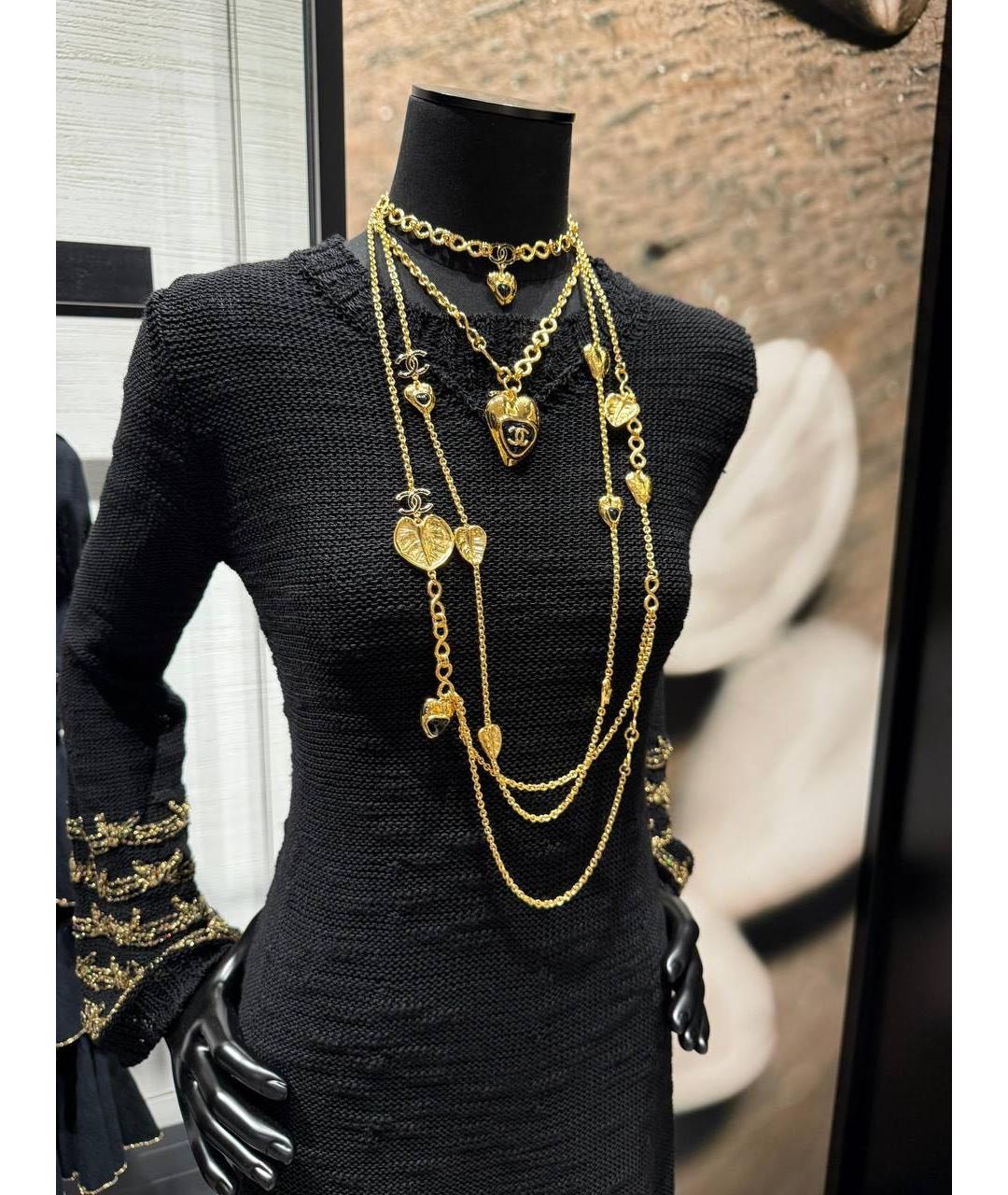 CHANEL Черное шерстяное вечернее платье, фото 3