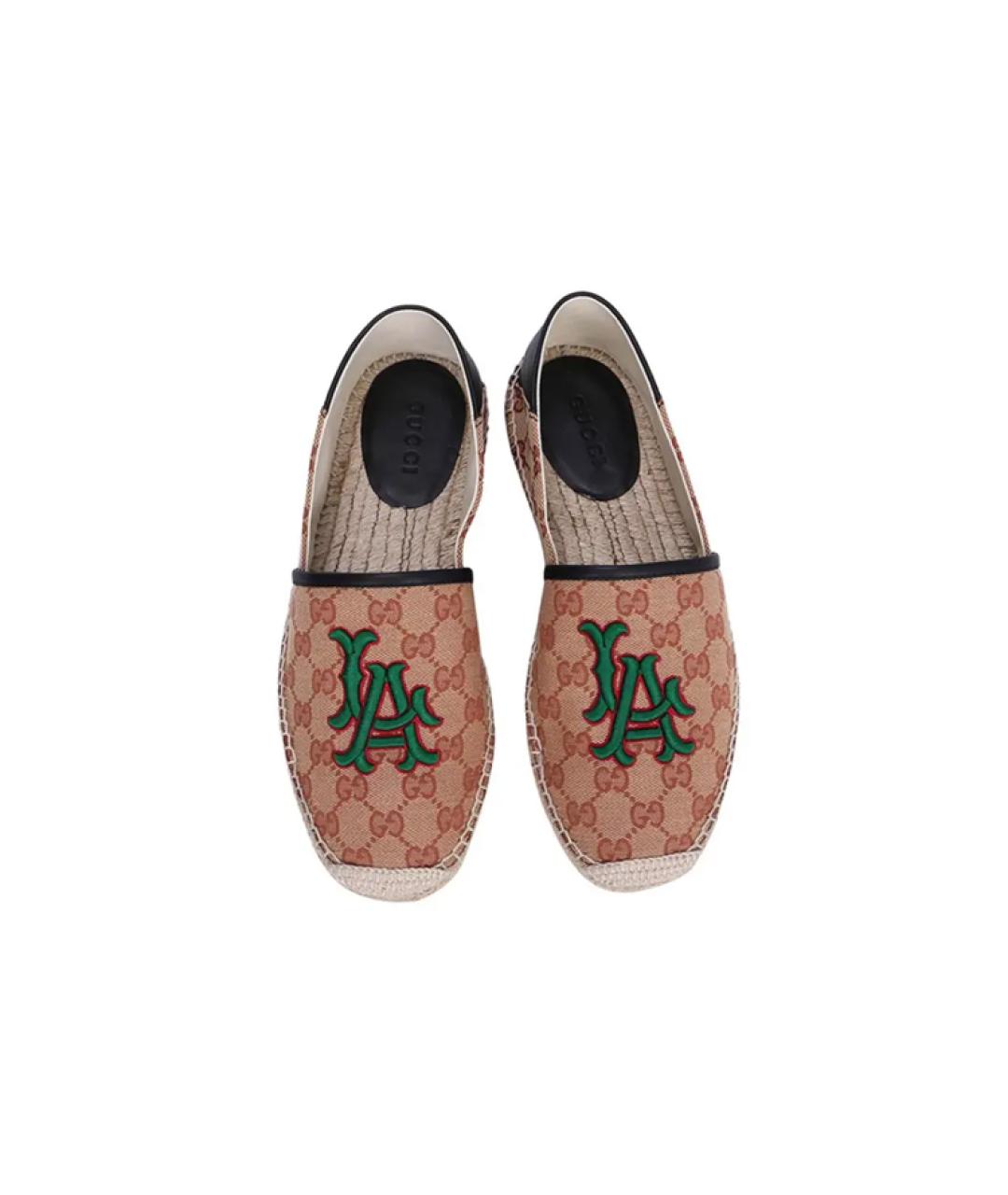 GUCCI Коричневые эспадрильи, фото 4