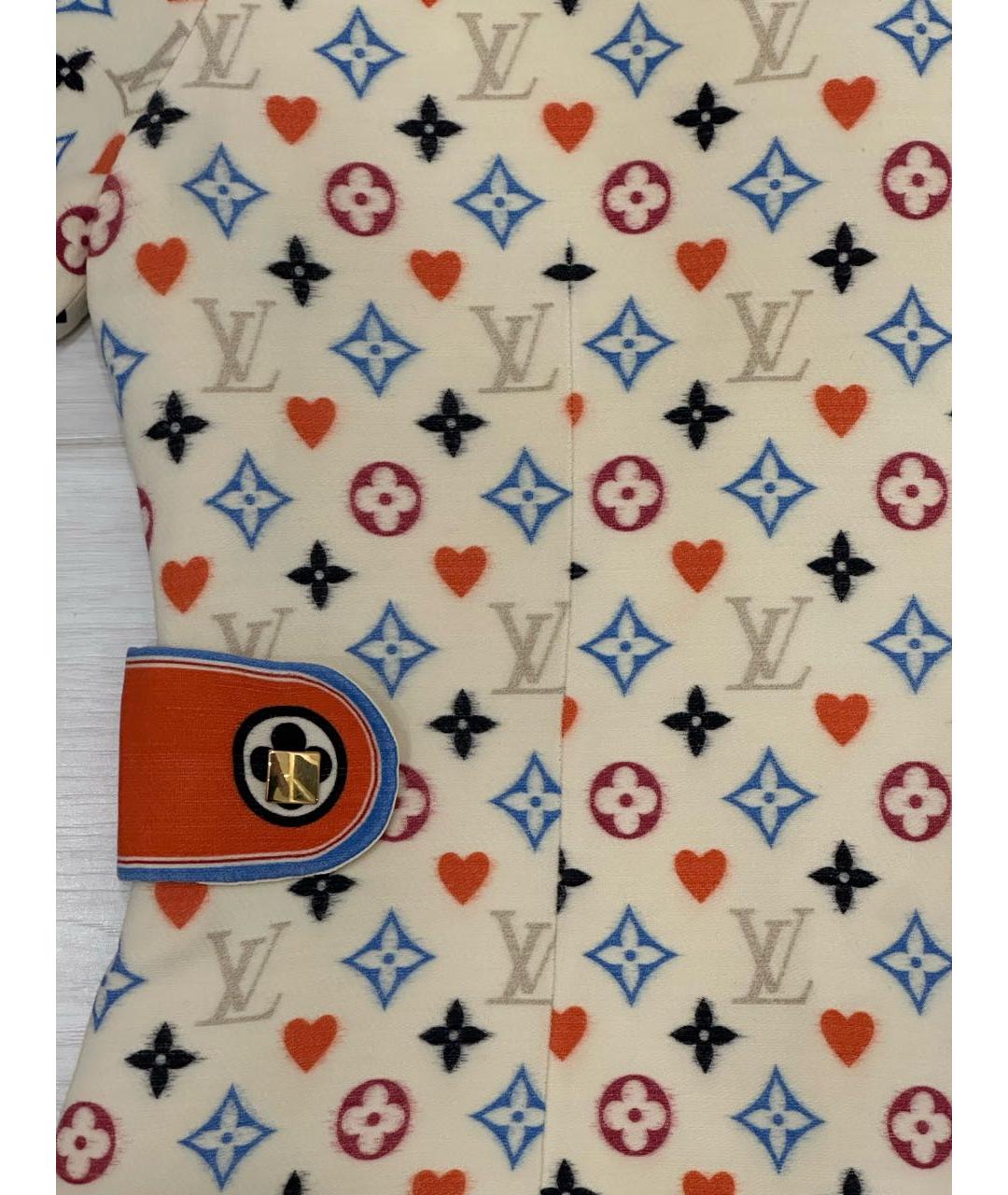 LOUIS VUITTON Бежевое льняное коктейльное платье, фото 6