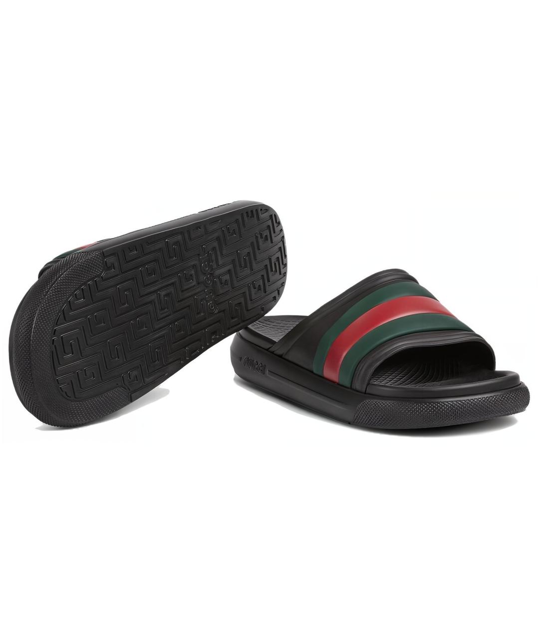 GUCCI Черные сандалии, фото 6