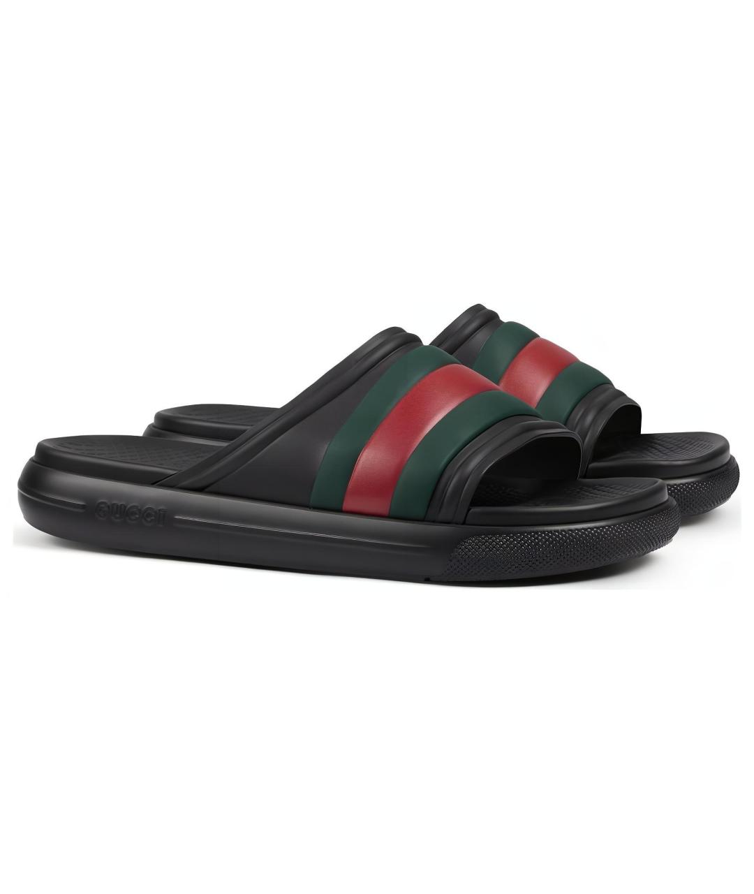 GUCCI Черные сандалии, фото 3