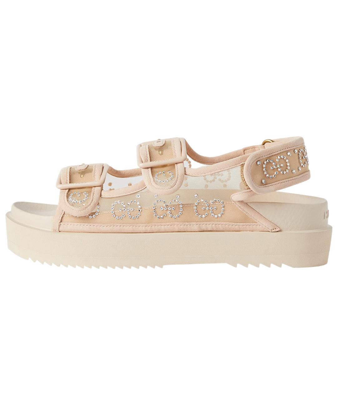 GUCCI Бархатные сандалии, фото 6