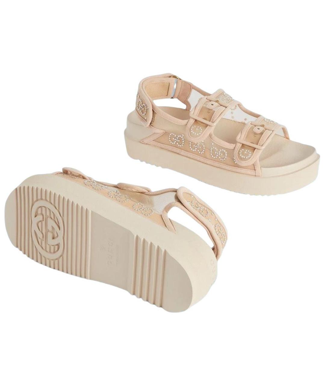 GUCCI Бархатные сандалии, фото 5