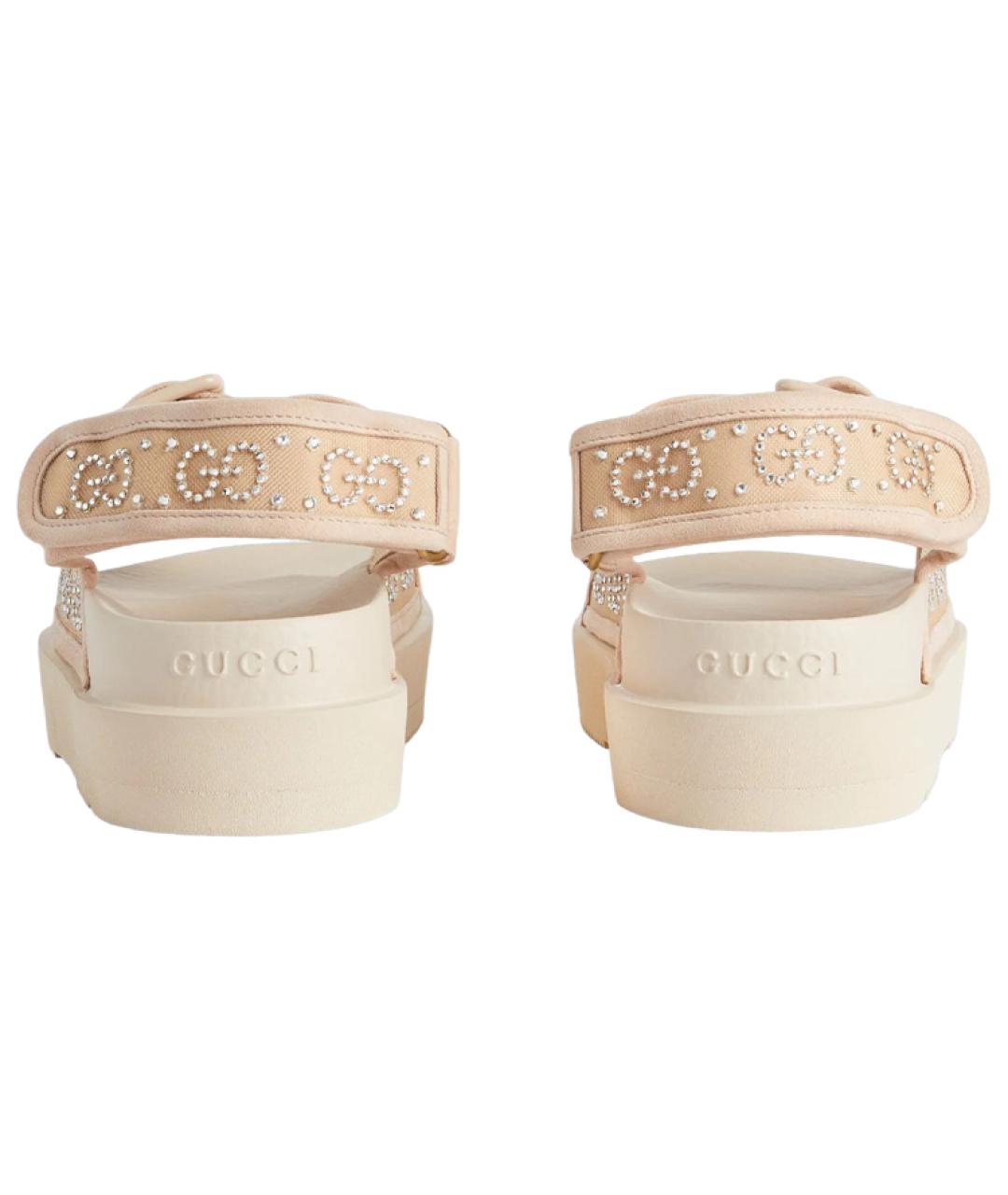 GUCCI Бархатные сандалии, фото 3