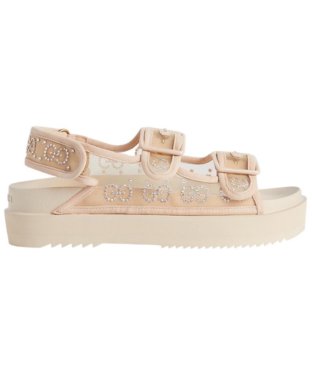 GUCCI Бархатные сандалии, фото 7