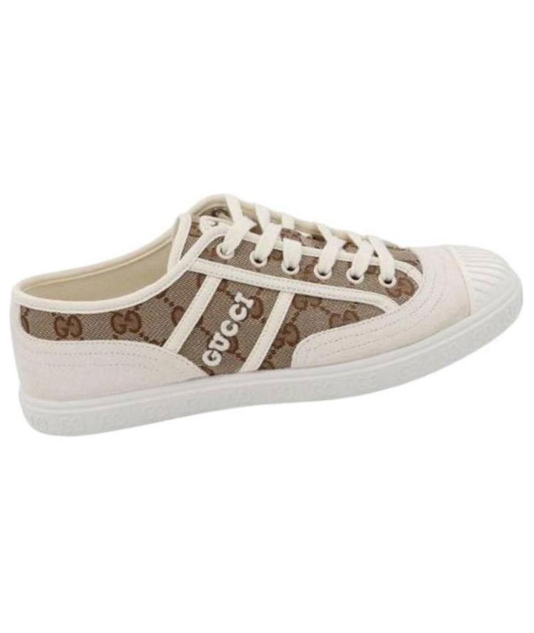 GUCCI Бежевые кеды, фото 3