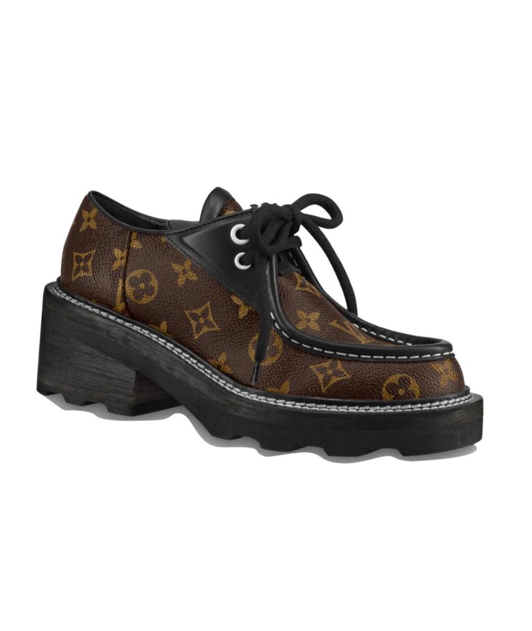 LOUIS VUITTON Коричневые ботинки, фото 2