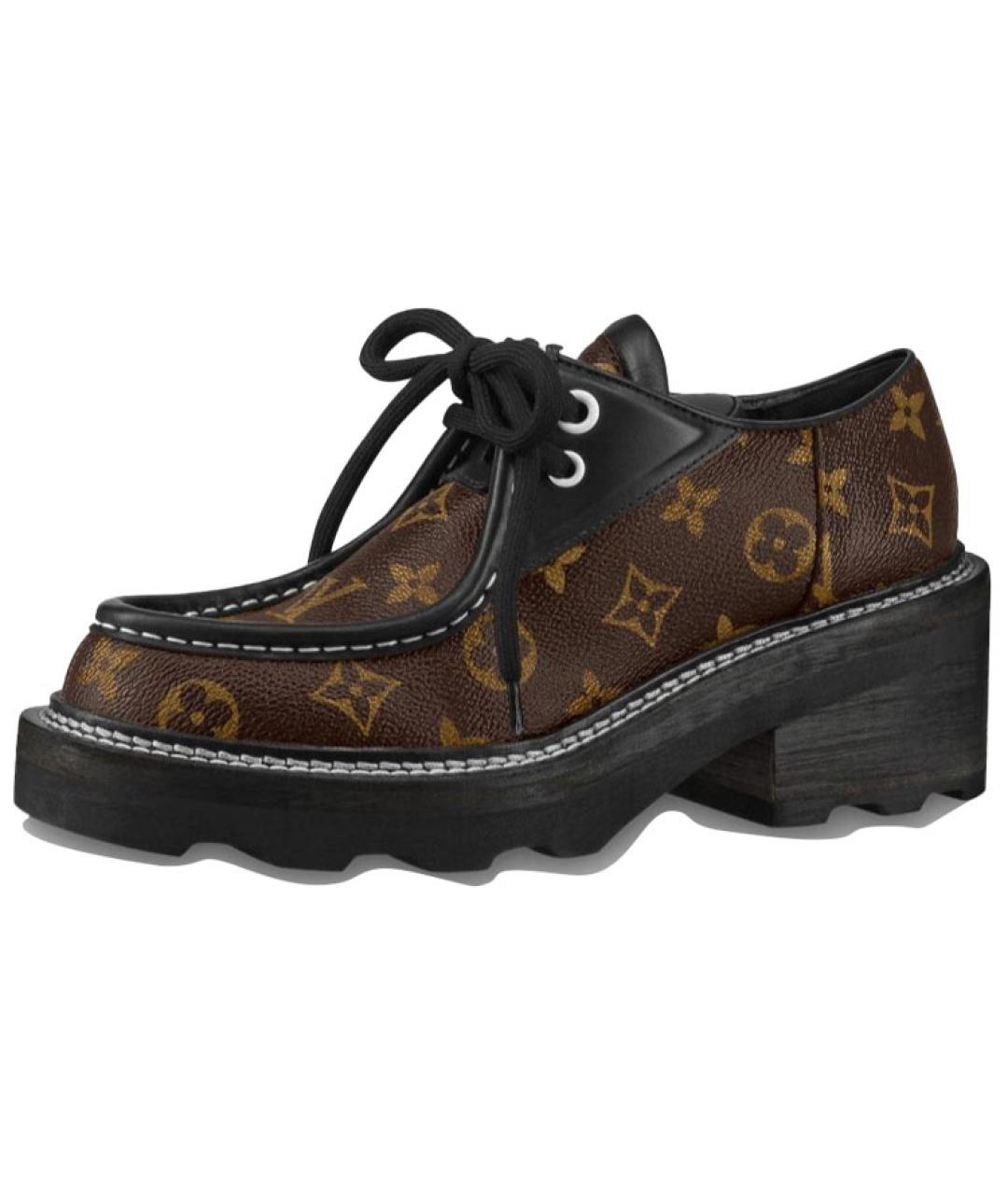 LOUIS VUITTON Коричневые ботинки, фото 6