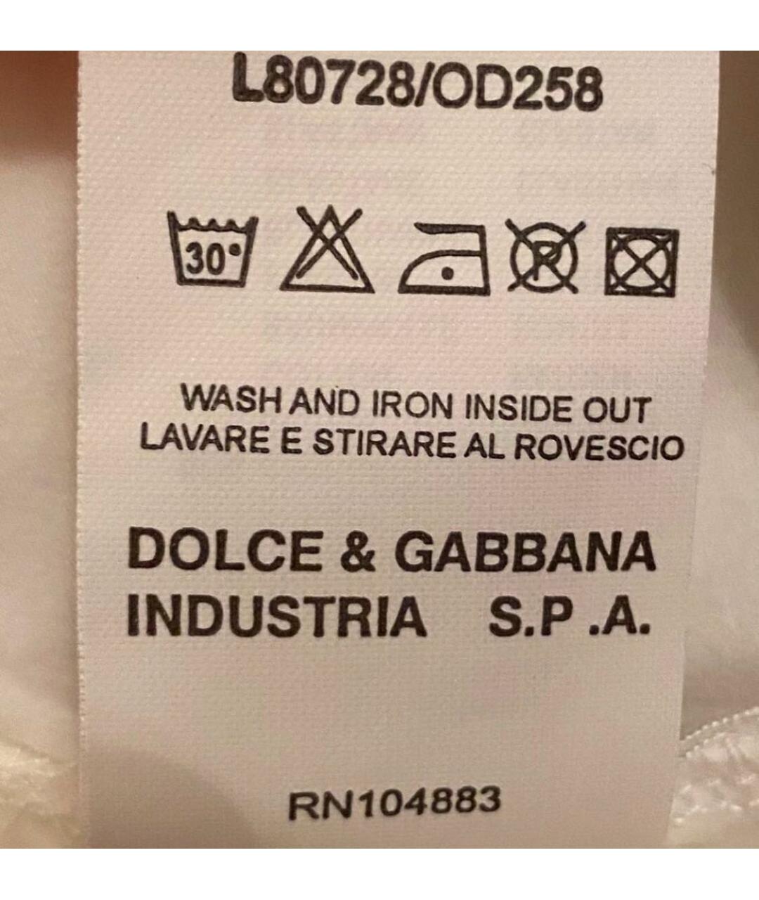 DOLCE & GABBANA KIDS Белый хлопковый детская футболка / топ, фото 8