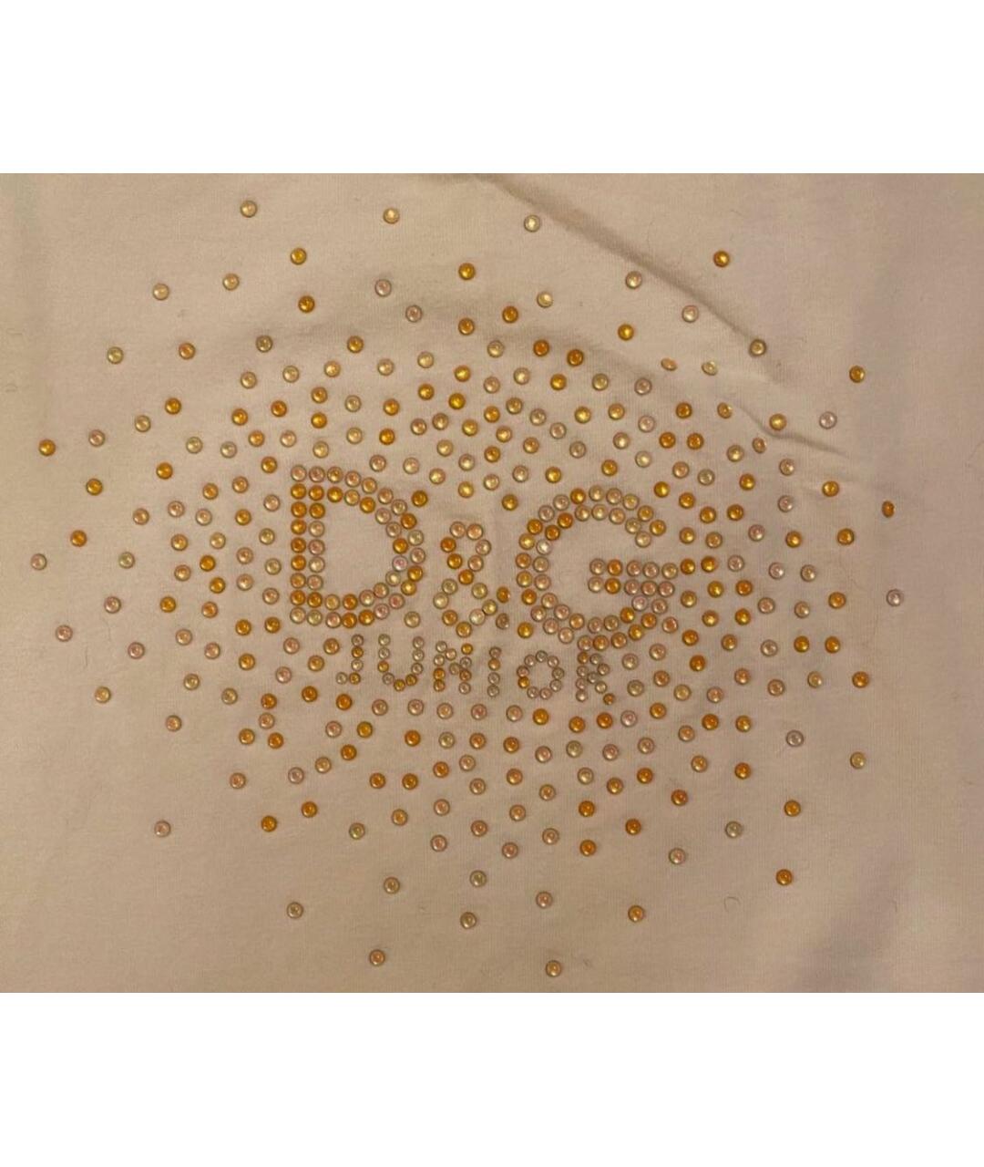 DOLCE & GABBANA KIDS Белый хлопковый детская футболка / топ, фото 3