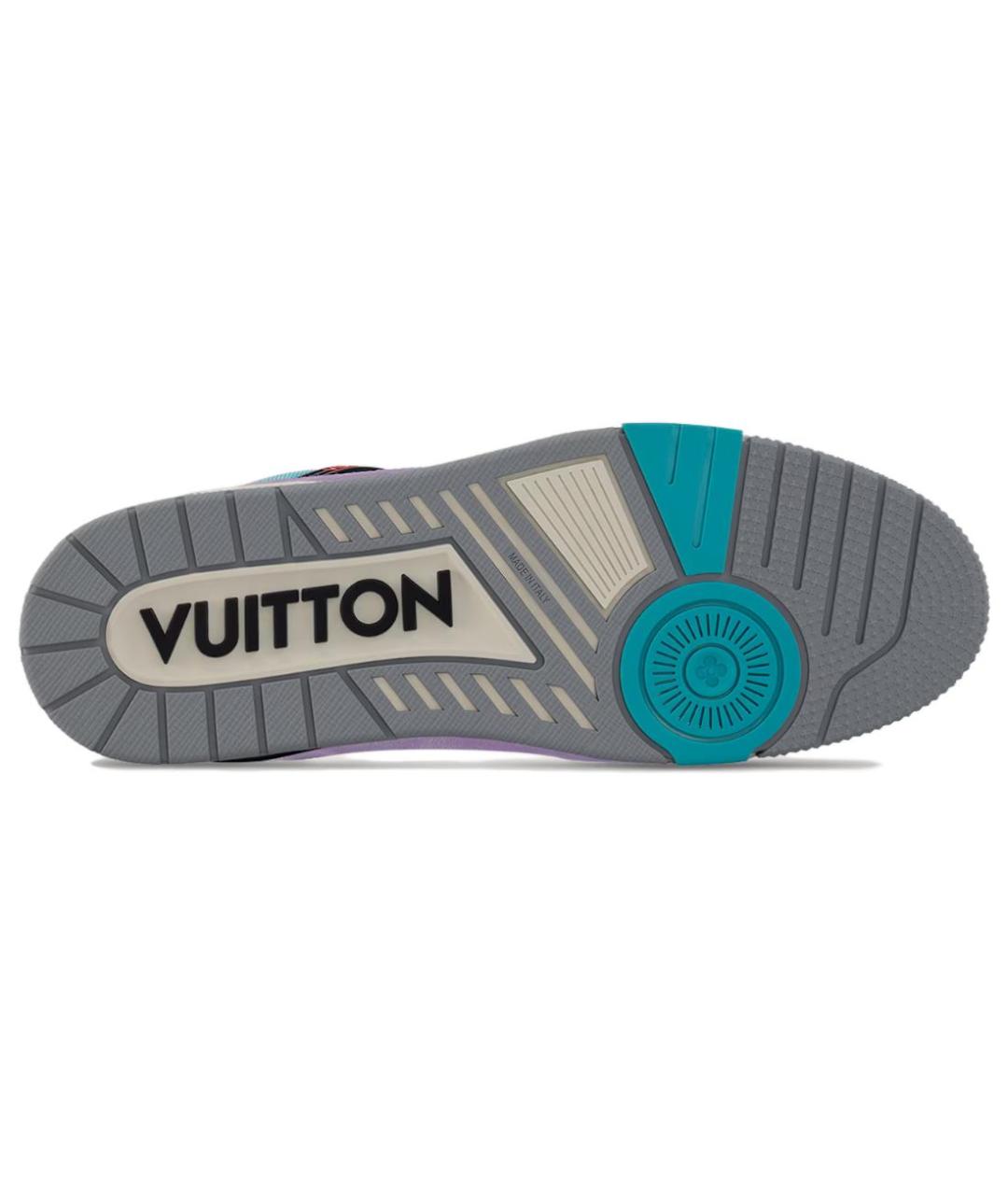 LOUIS VUITTON Синие низкие кроссовки / кеды, фото 5