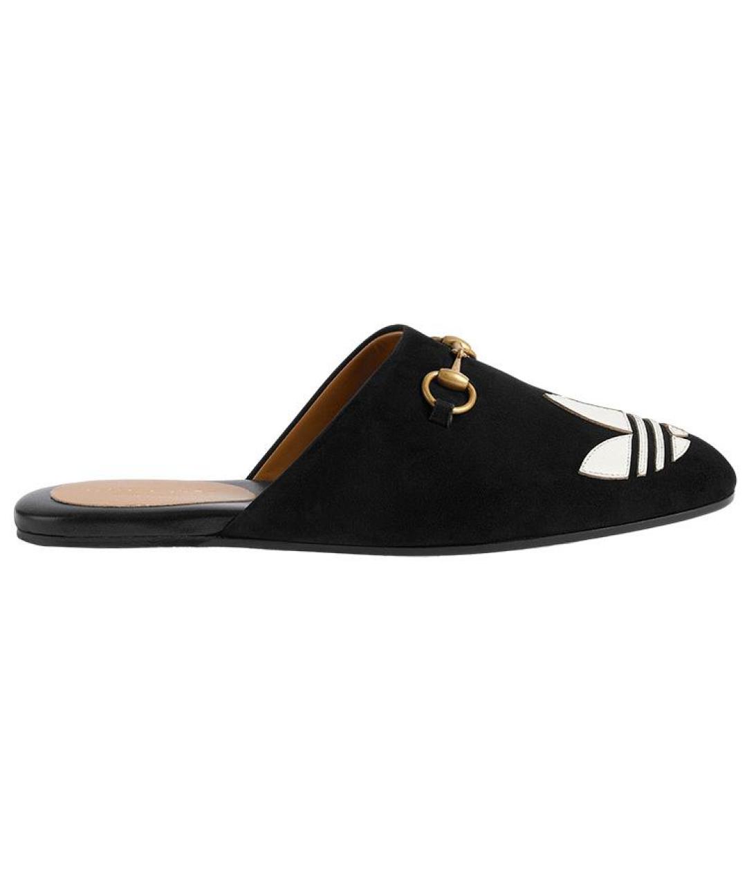 GUCCI Черные мюли, фото 1