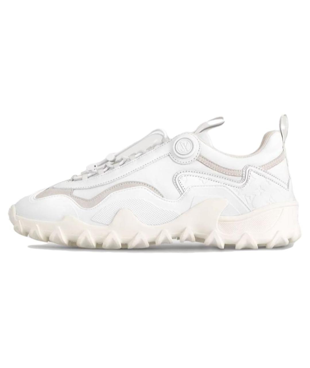 LOUIS VUITTON Белые кожаные кроссовки, фото 5