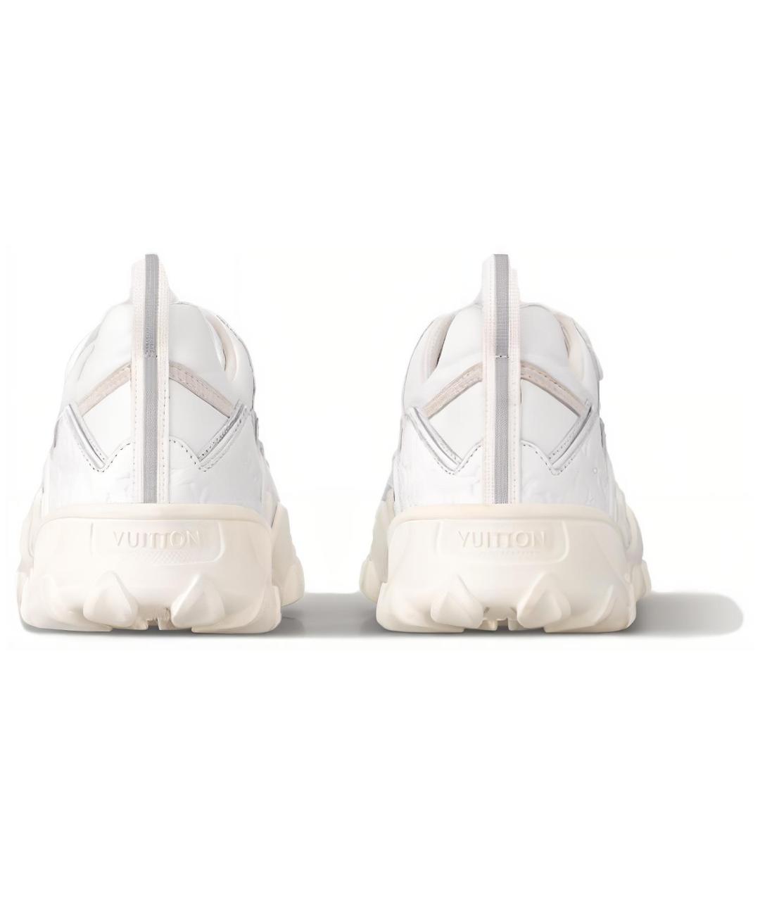 LOUIS VUITTON Белые кожаные кроссовки, фото 4