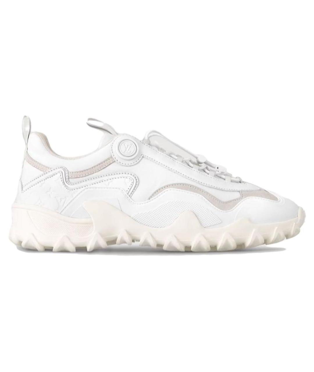 LOUIS VUITTON Белые кожаные кроссовки, фото 1