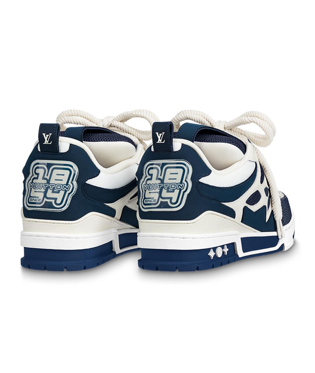 LOUIS VUITTON Синие низкие кроссовки / кеды, фото 3