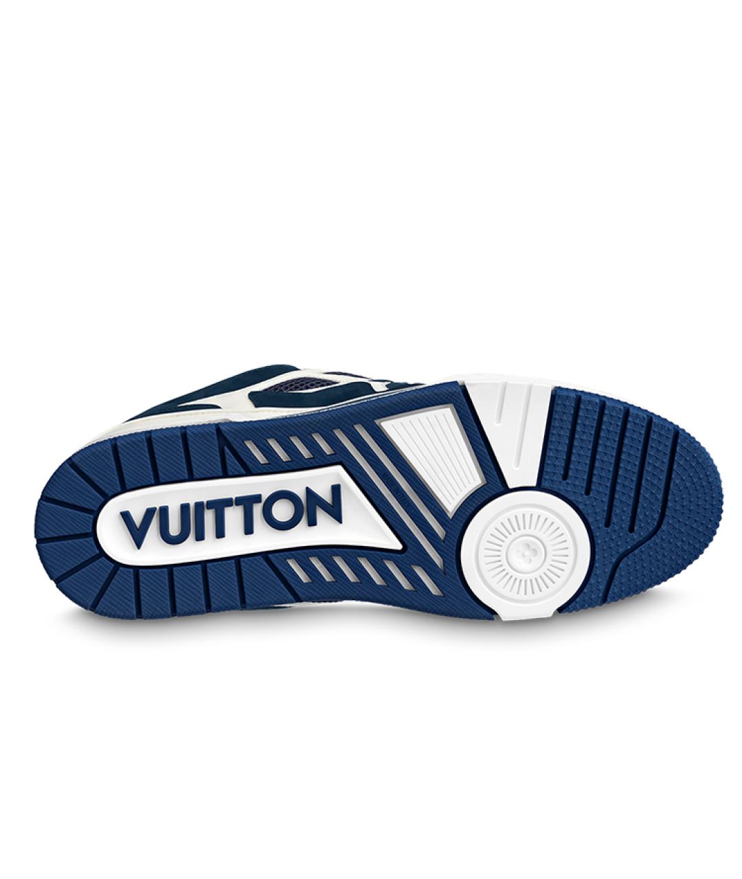 LOUIS VUITTON Синие низкие кроссовки / кеды, фото 5