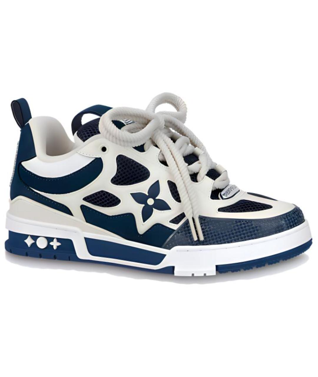 LOUIS VUITTON Синие низкие кроссовки / кеды, фото 1