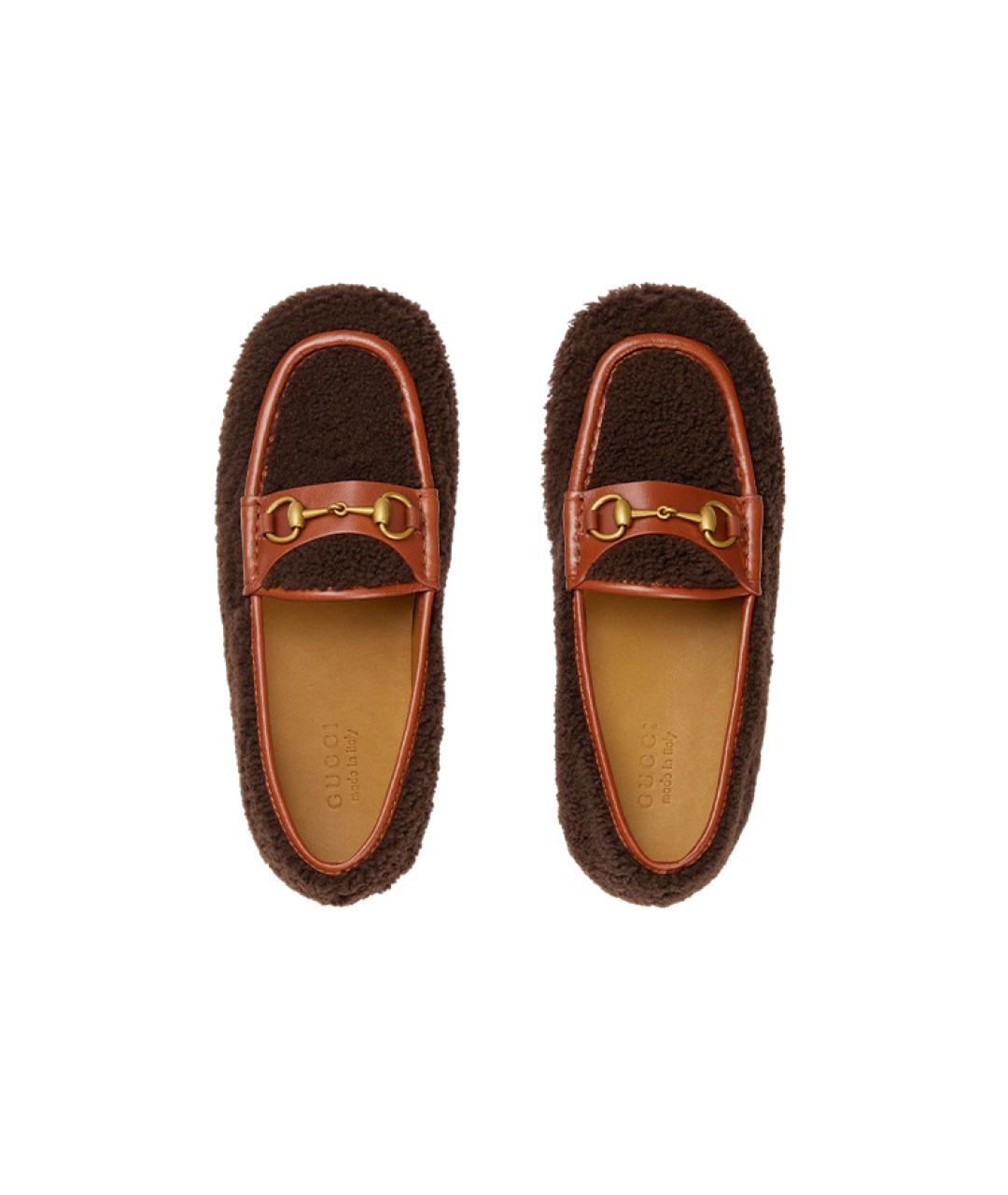 GUCCI Коричневые лоферы, фото 2