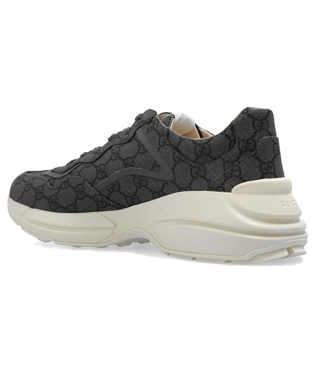 GUCCI Серые низкие кроссовки / кеды, фото 3
