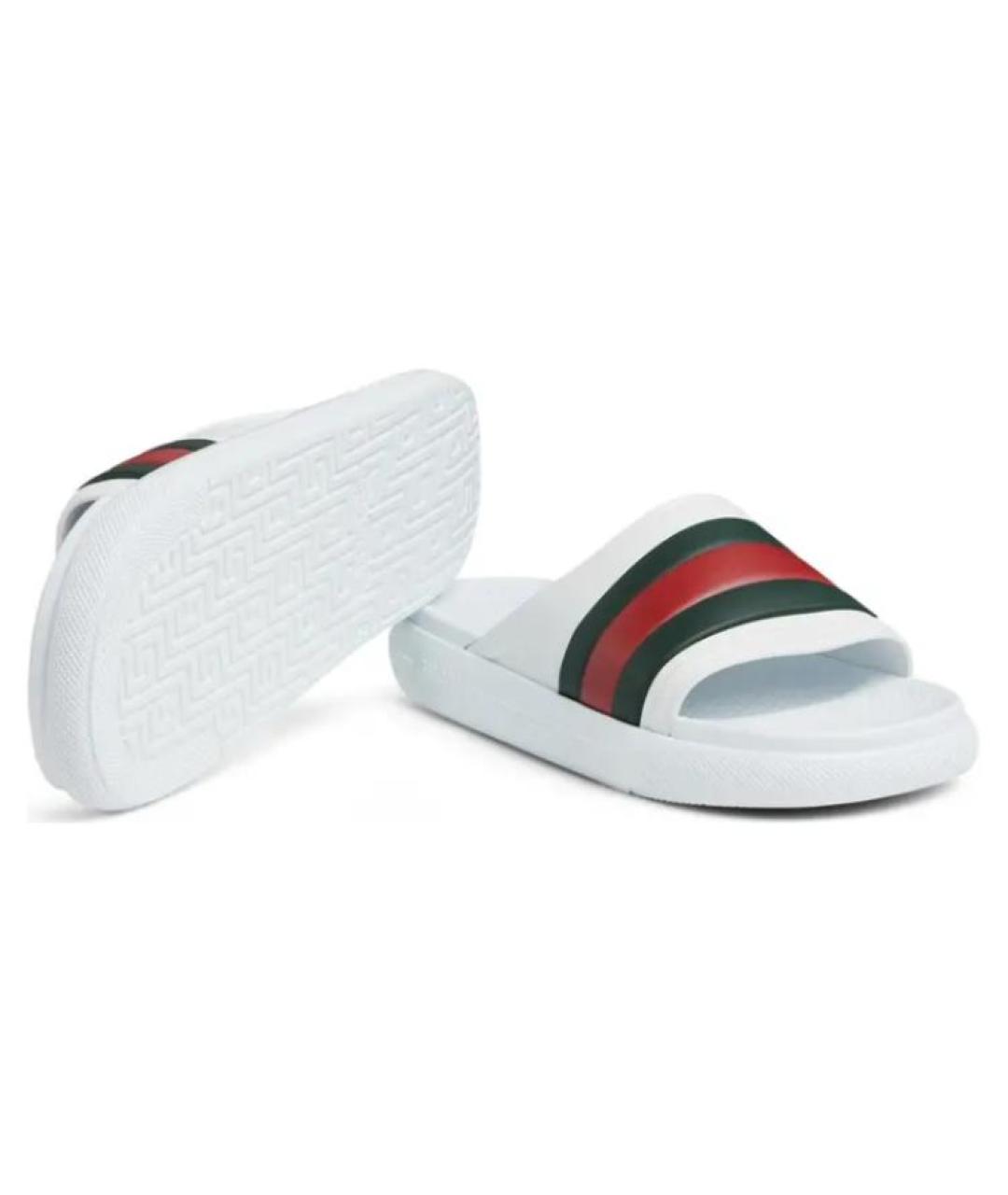 GUCCI Белые сандалии, фото 6