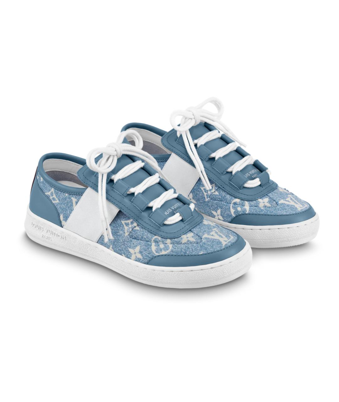 LOUIS VUITTON Синие кроссовки, фото 3