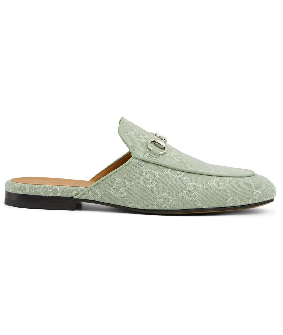 GUCCI Зеленые мюли, фото 1