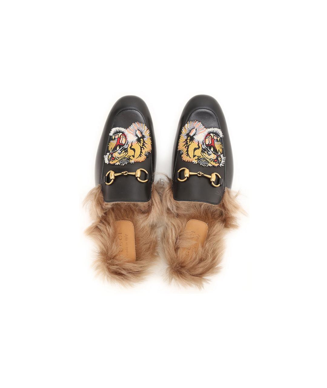 GUCCI Черные слипоны, фото 4
