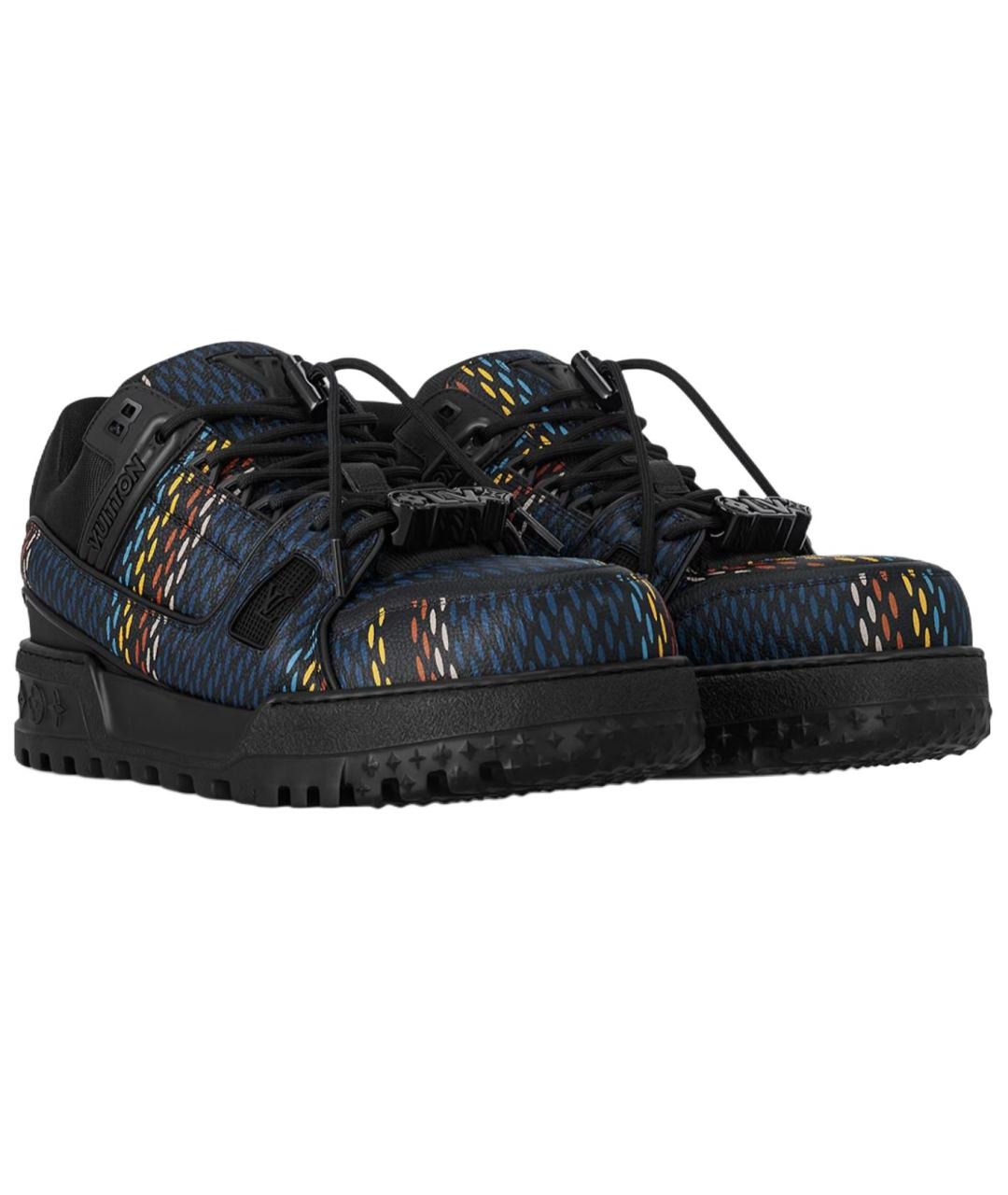 LOUIS VUITTON Черные низкие кроссовки / кеды, фото 3