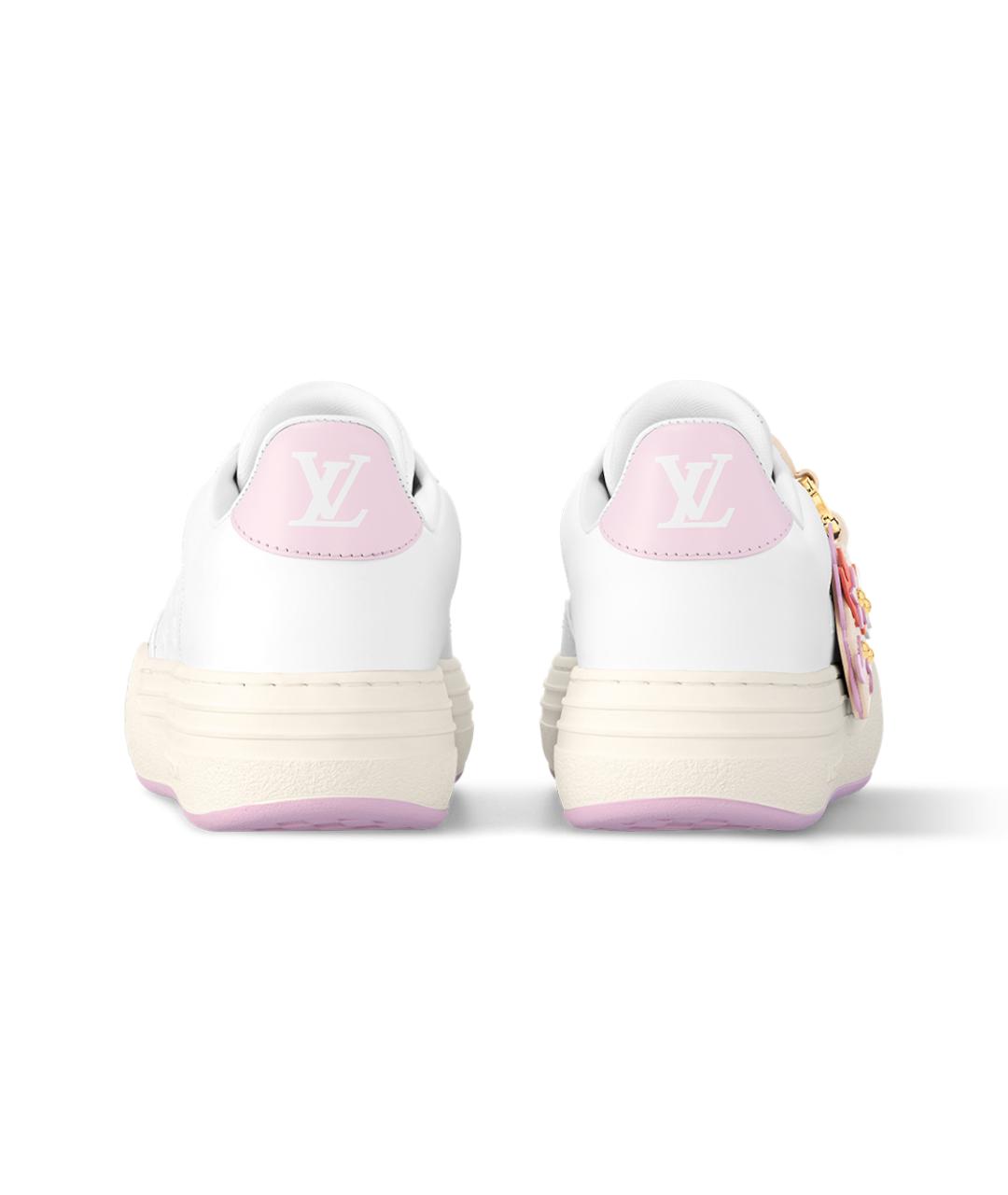 LOUIS VUITTON Белые кожаные кроссовки, фото 5